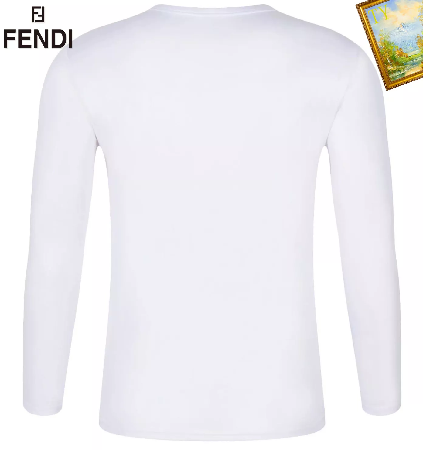 fendi t-shirt manches longues pour unisexe s_12b17b61